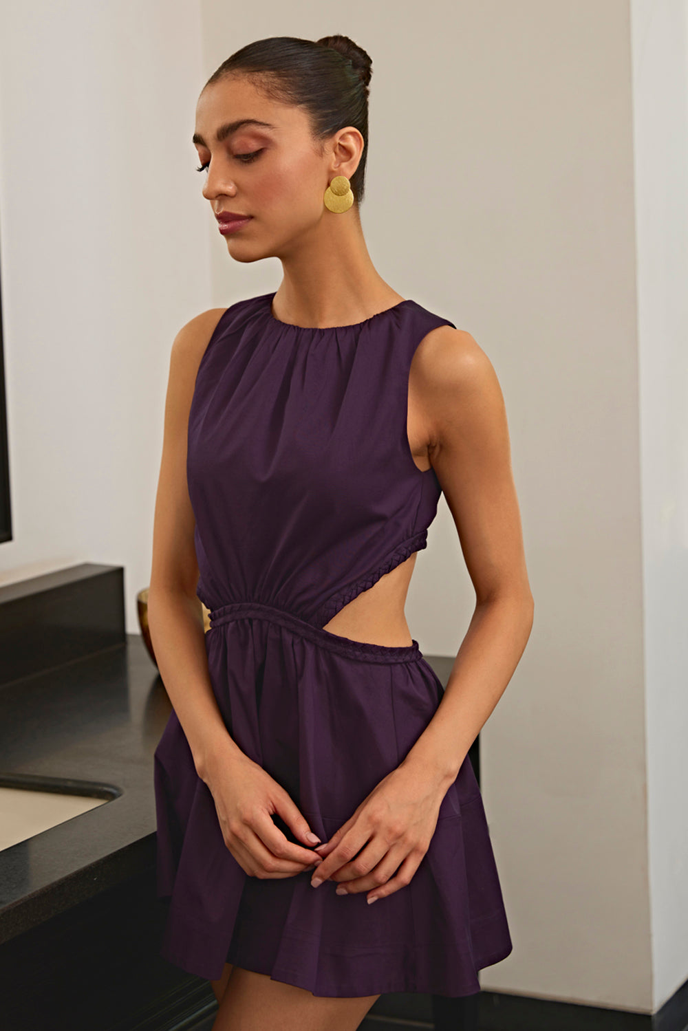 Purple Braided Dress