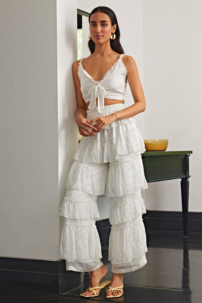 andmary Sui frill pants set up ANDMARY - Andmary Sui frill pants 
