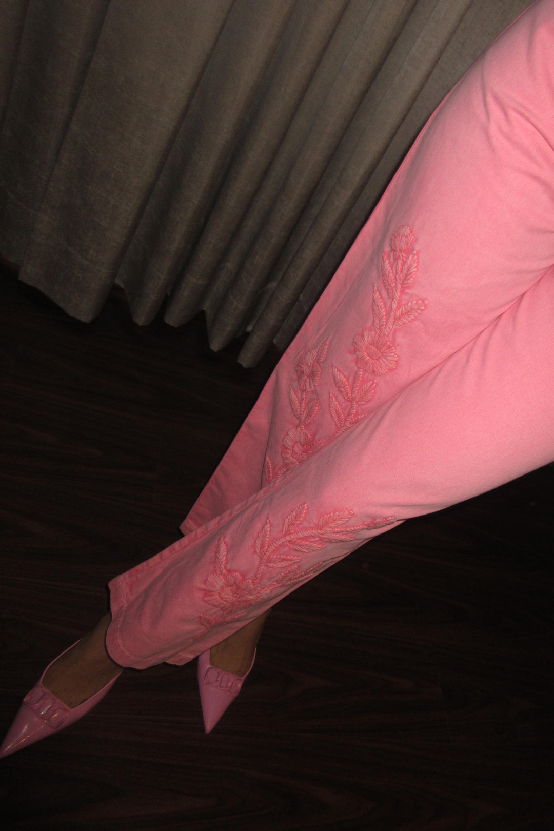 Mirela Denim Set in Pink