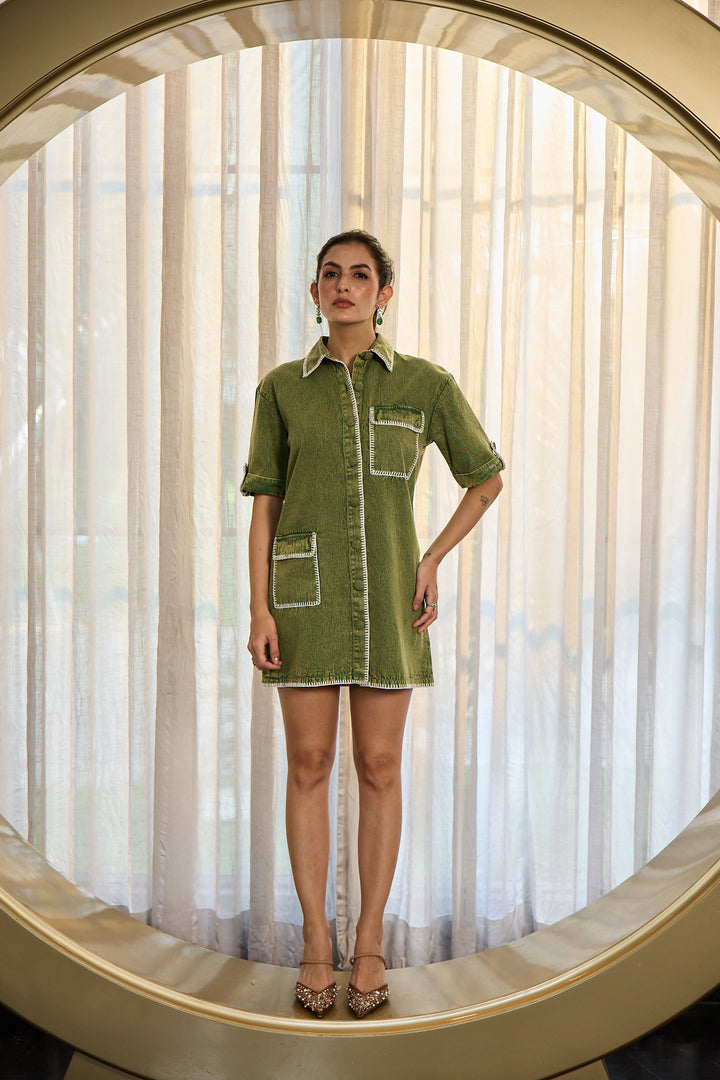 Audrey dress in green