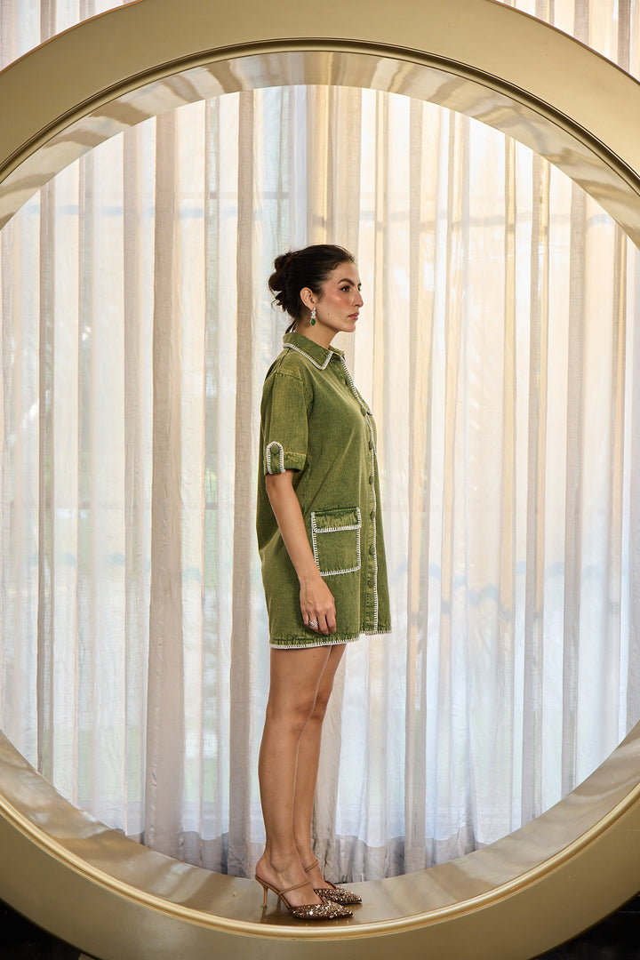 Audrey dress in green