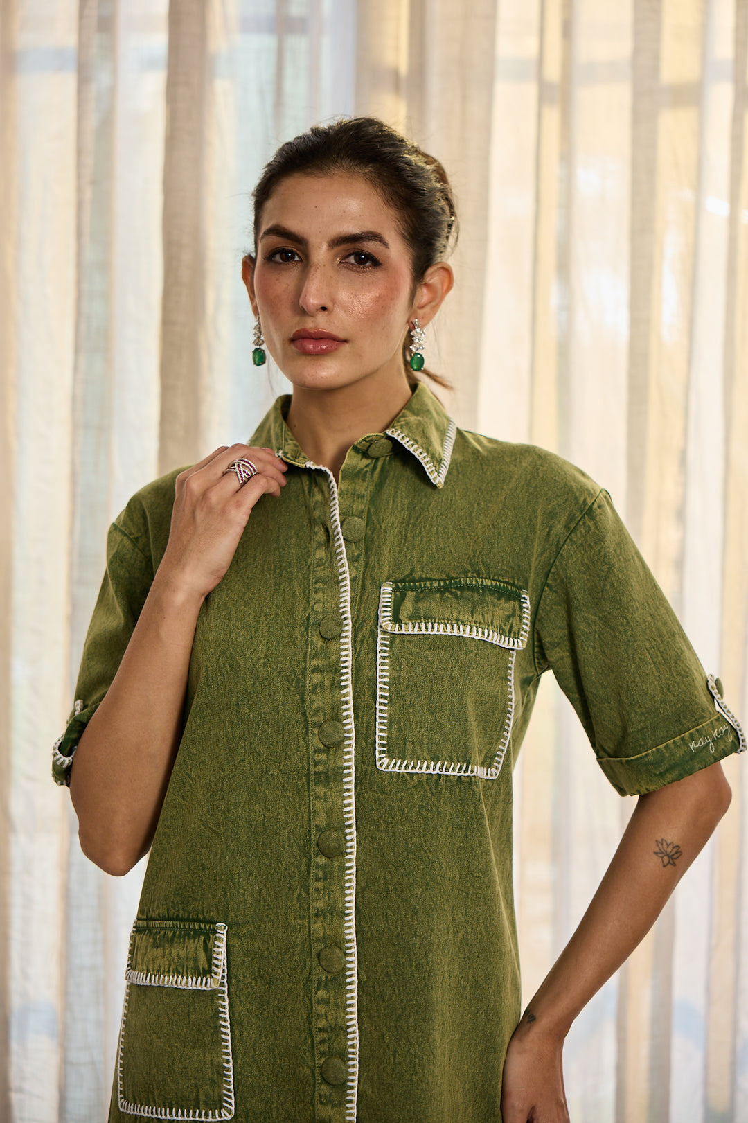 Audrey dress in green