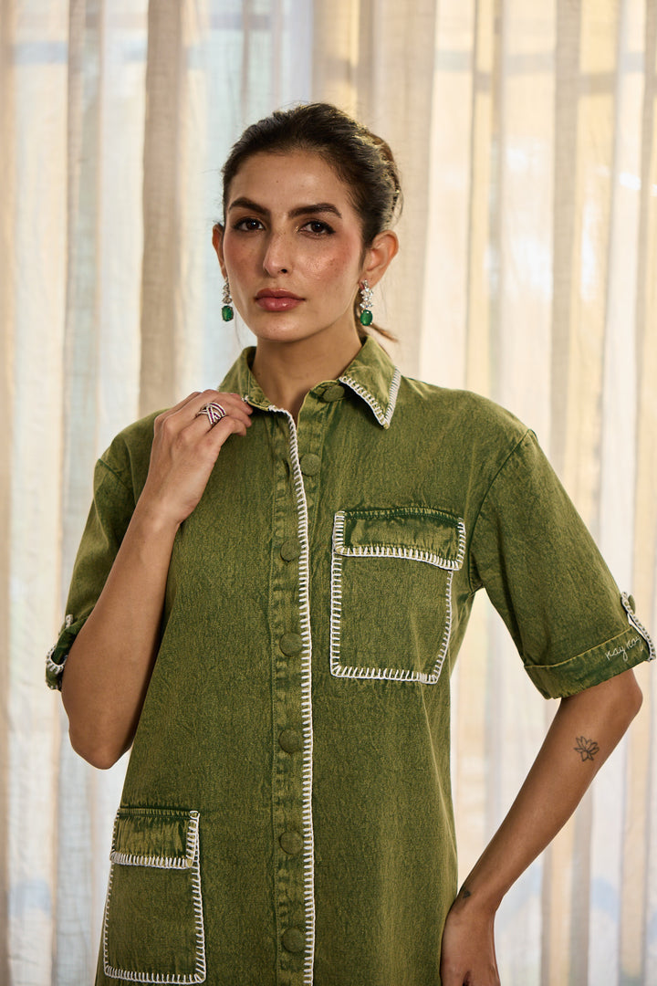 Audrey dress in green