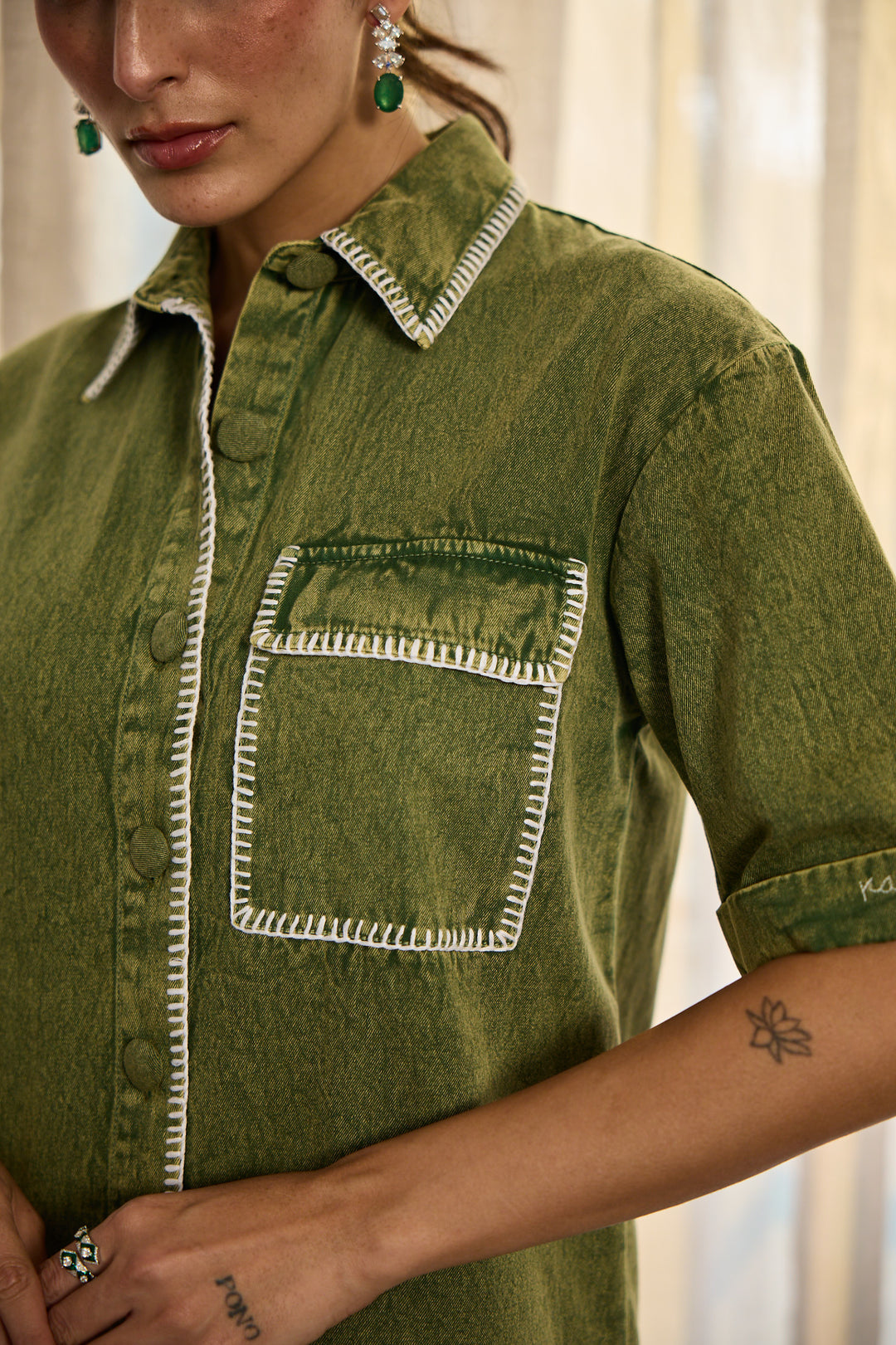 Audrey dress in green